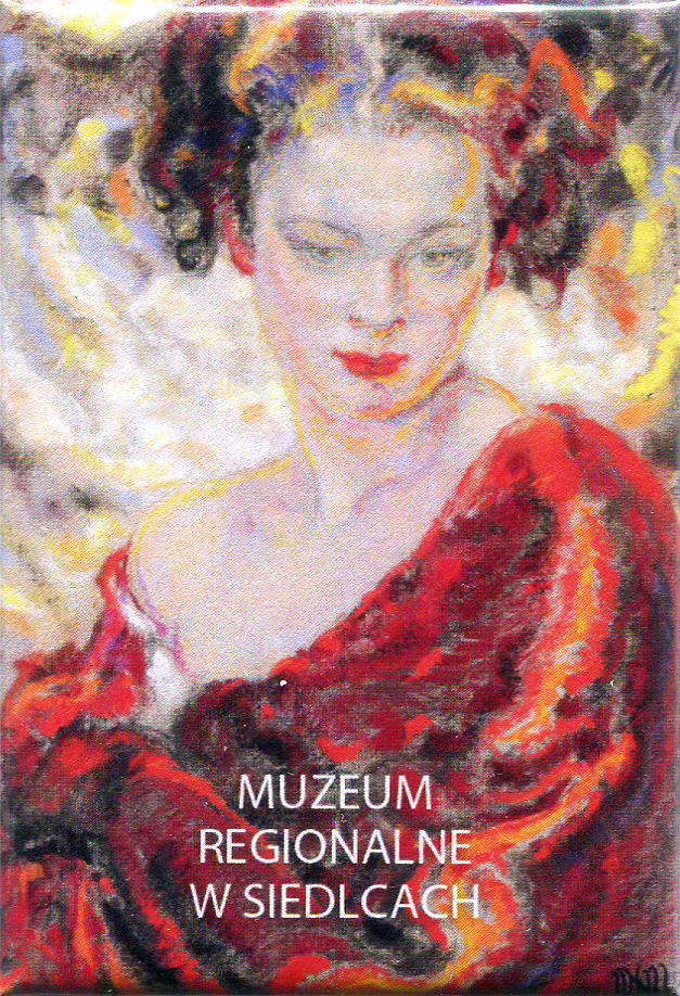 Portret kobiety w czerwonym szalu