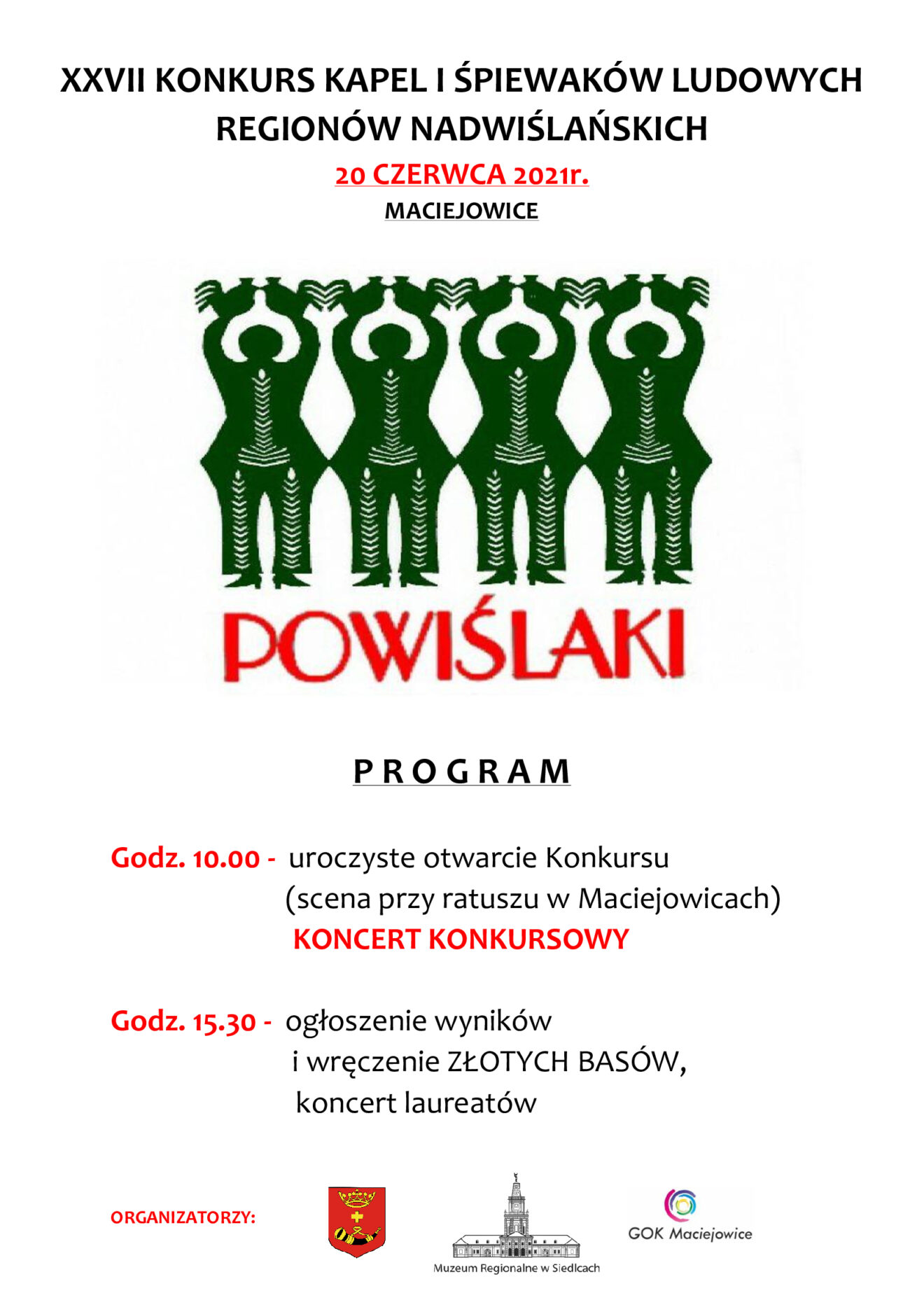 Plakat imprezy z programem